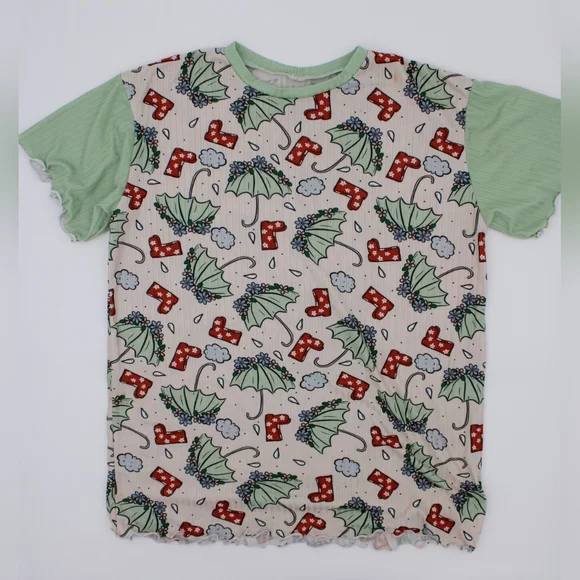 7pc Girls 5 Handmade Bundle – Cute Prints, Tops & Leggings - Picture 5 of 9